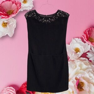 ANNE KLEIN EMBELLISHED LITTLE BLACK DRESS COCKTAIL DRESS FORMAL DRESS